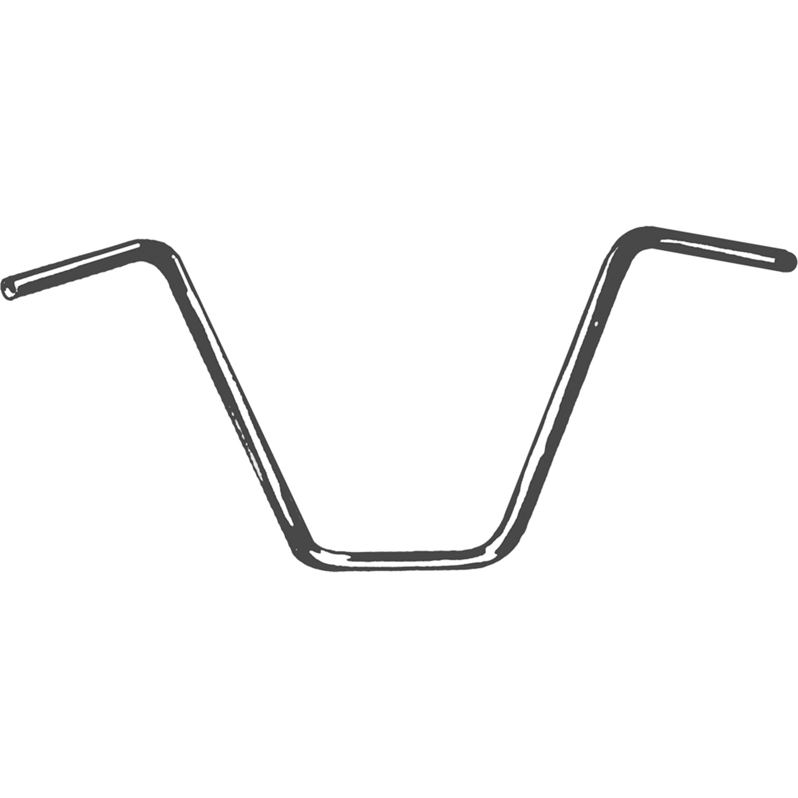 Emgo 1" Handlebar Ape Hanger 14" Rise 07-12505_231439