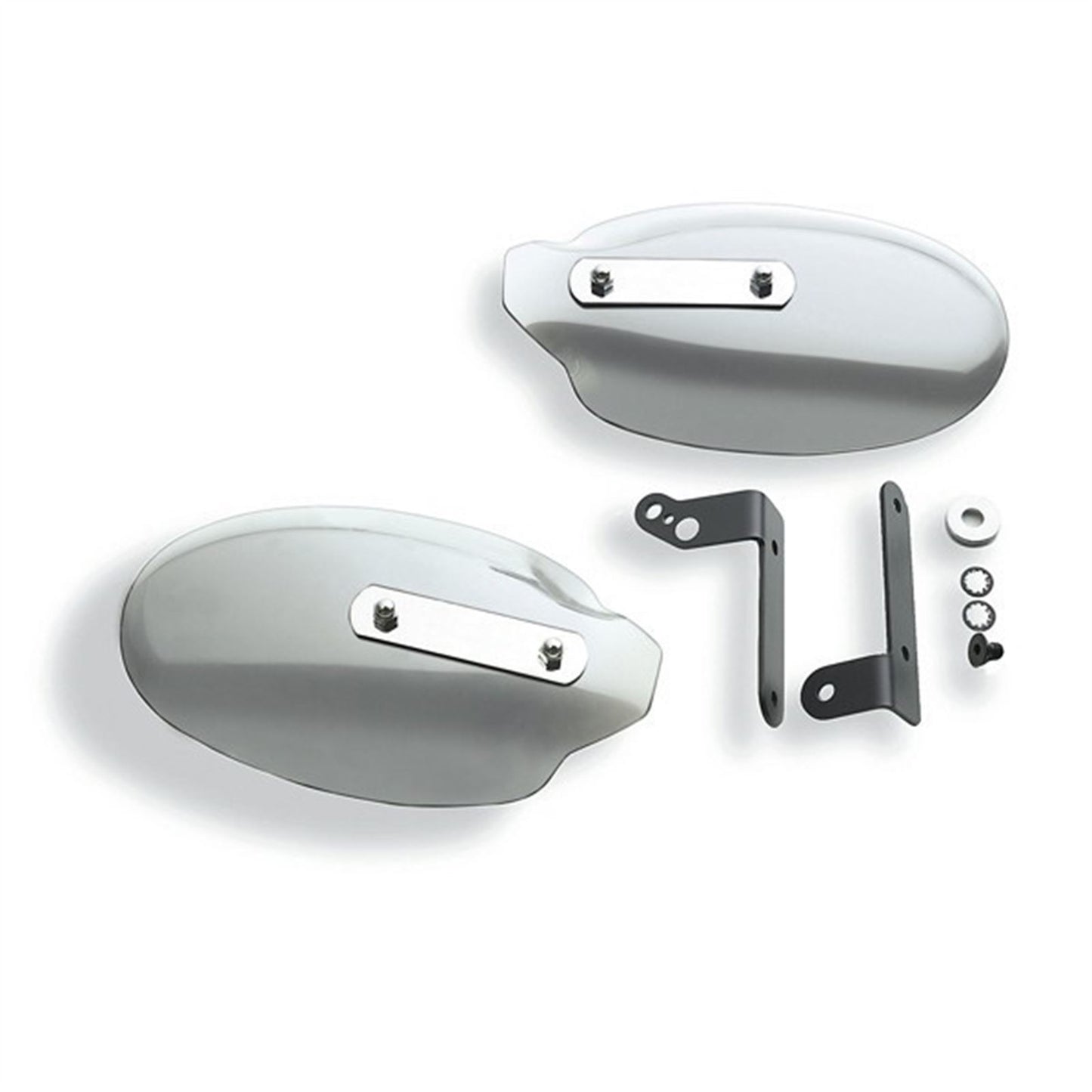 National Cycle Hand Deflector - Chrome/Light Gray N5543_860120