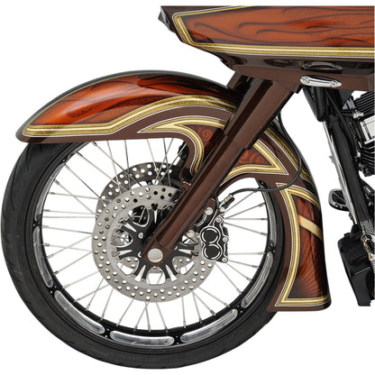 Klock Werks Level Front Fender Kit for Raked Trees - Black - Steel - 23" [MPN: KW05010249]_409334