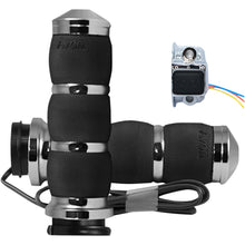 Avon Grips Air Cushioned Grips Heated Fly-by-Wire Throttle Chrome AIR-91-FLY-HT_347671