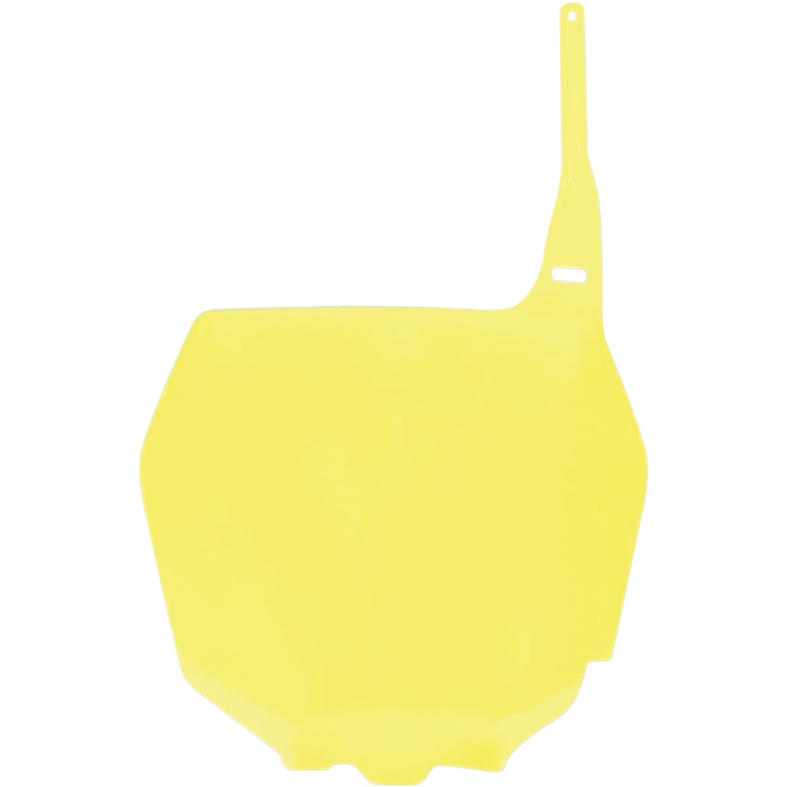 UFO Plastics Front Number Plate for Suzuki - Yellow [MPN: SU03989102]_487359