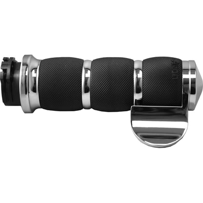 Avon Grips Air Cushioned Grips with Fly-by-Wire Throttle Super Sport Chrome AIR-90-CH-FLY-B_231885
