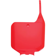 UFO Plastics Front Number Plate - Red for Honda [MPN: HO02674067]_487330