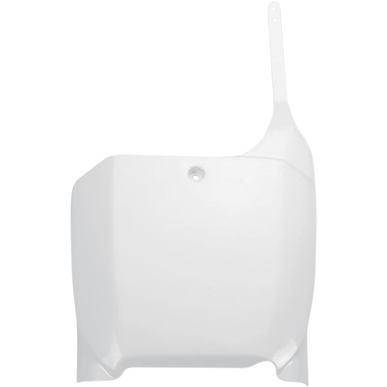 UFO Plastics Front Number Plate - White for Honda [MPN: HO03666041]_487333