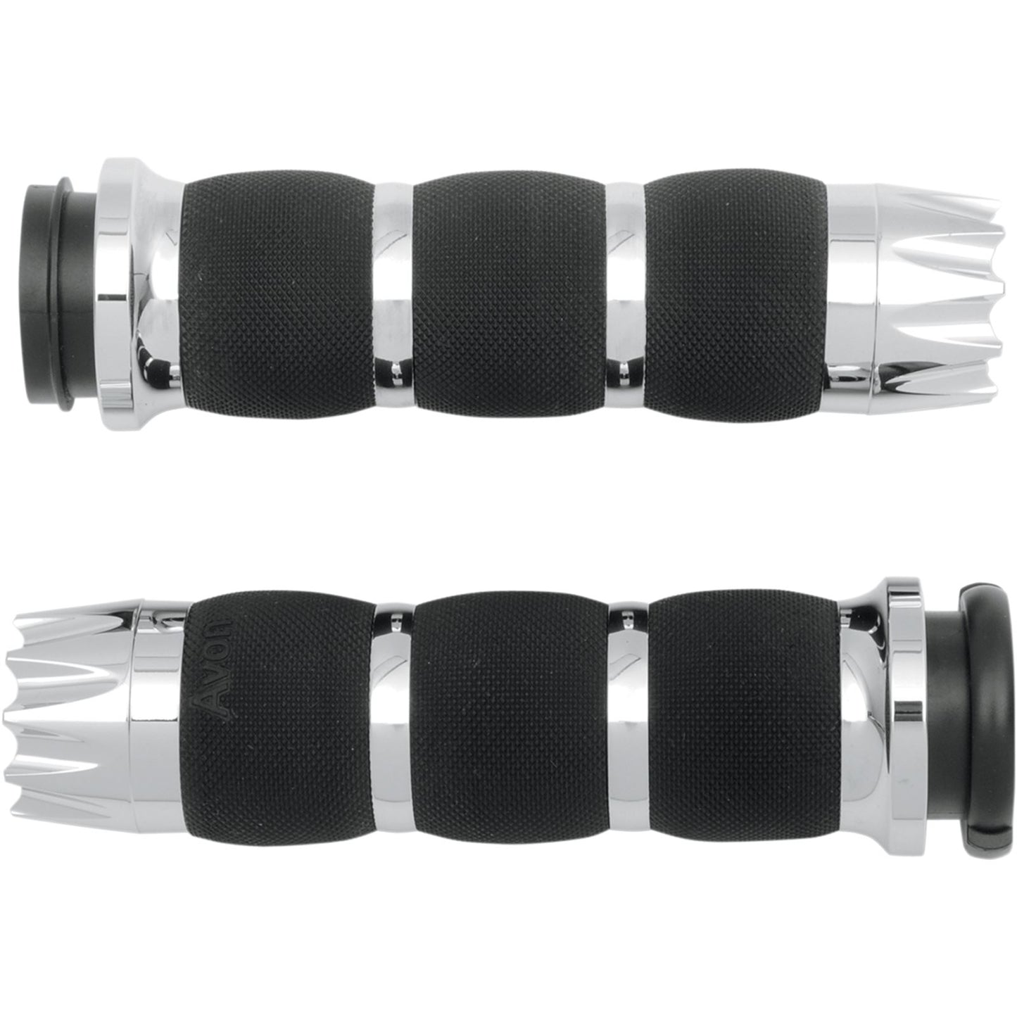 Avon Grips Fly-by-Wire Air Cushion Grips Excalibur - Chrome AIR-90-FLY-EX_347540