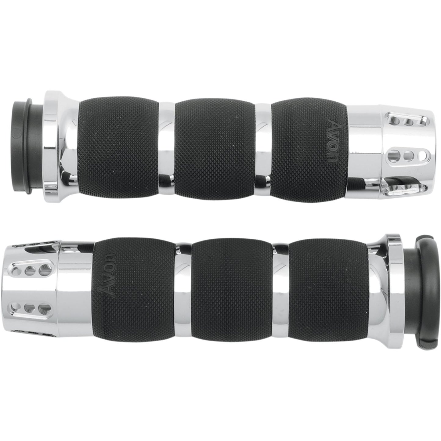 Avon Grips Fly-by-Wire Air Cushion Grips Gatlin Chrome AIR-90-FLY-GAT_347544