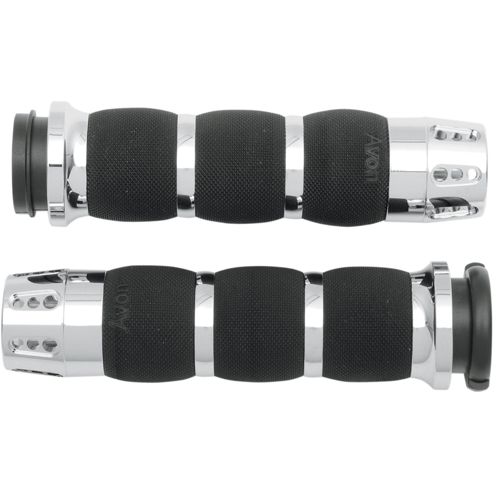 Avon Grips Fly-by-Wire Air Cushion Grips Gatlin Chrome AIR-90-FLY-GAT_347544