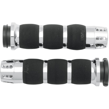 Avon Grips Fly-by-Wire Air Cushion Grips Gatlin Chrome AIR-90-FLY-GAT_347544