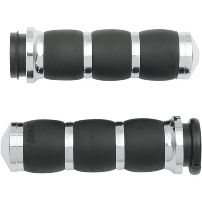 Avon Grips Velvet Air Grips with Fly-by-Wire Throttle Chrome AIR-93-FLY_347519