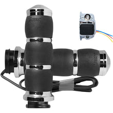 Avon Grips Velvet Air Grips Heated Fly-by-Wire Throttle Chrome AIR-93-FLY-HT_347673