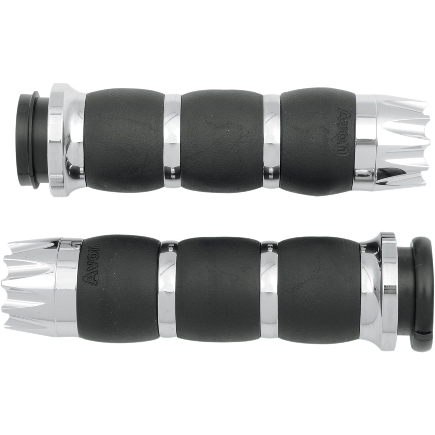 Avon Grips Fly-by-Wire Velvet Air Grips Excalibur - Chrome AIR-93-FLY-EX_347552