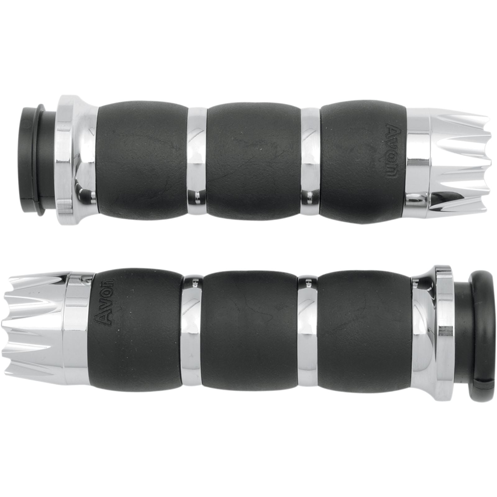 Avon Grips Fly-by-Wire Velvet Air Grips Excalibur - Chrome AIR-93-FLY-EX_347552