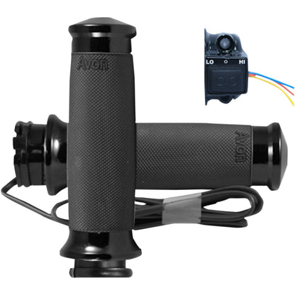 Avon Grips Custom Contour Grips Heated Cable Throttle Black CC-86-ANO-HT_347714