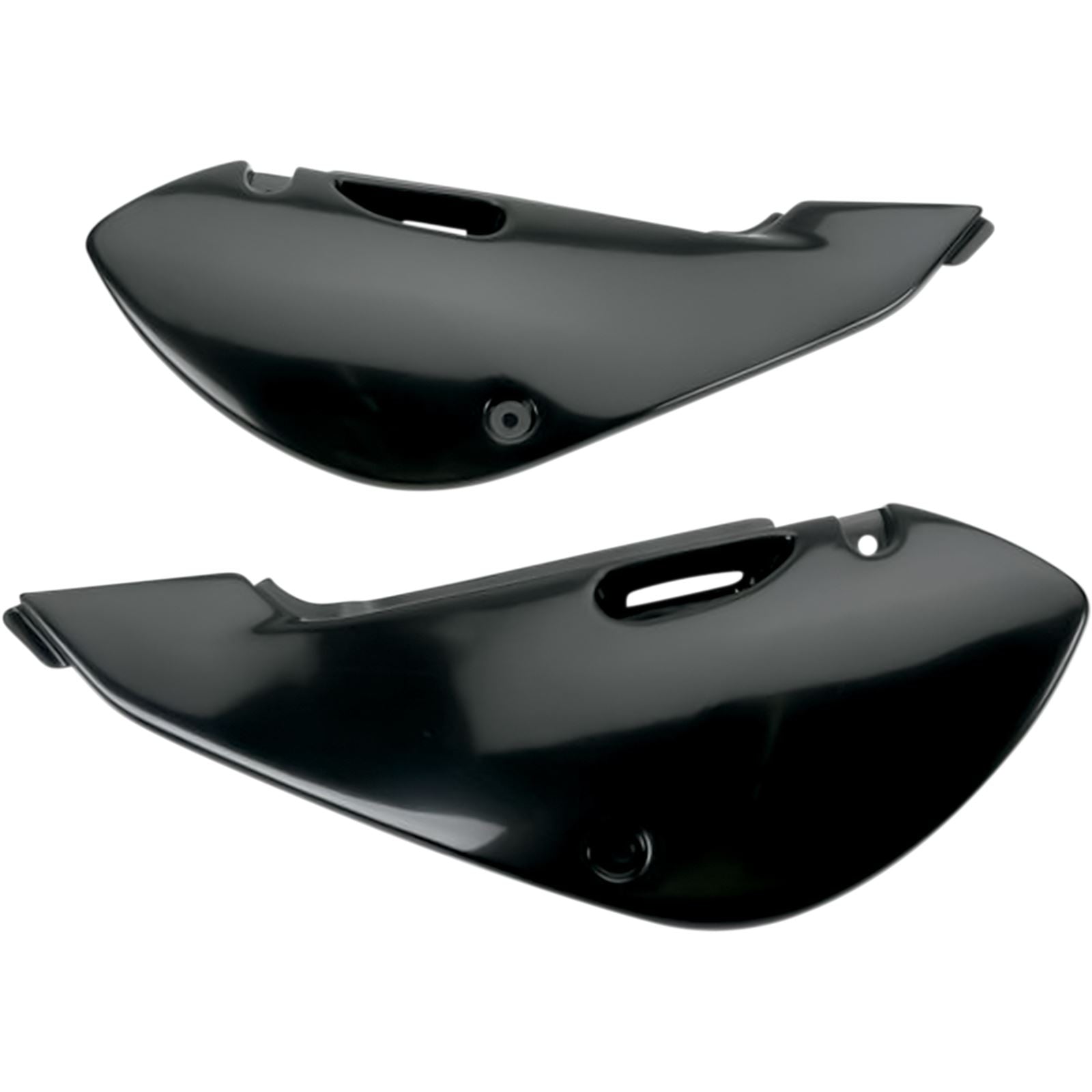 UFO Plastics Side Panels - KX 65 - Black [MPN: KA03734001]_487248