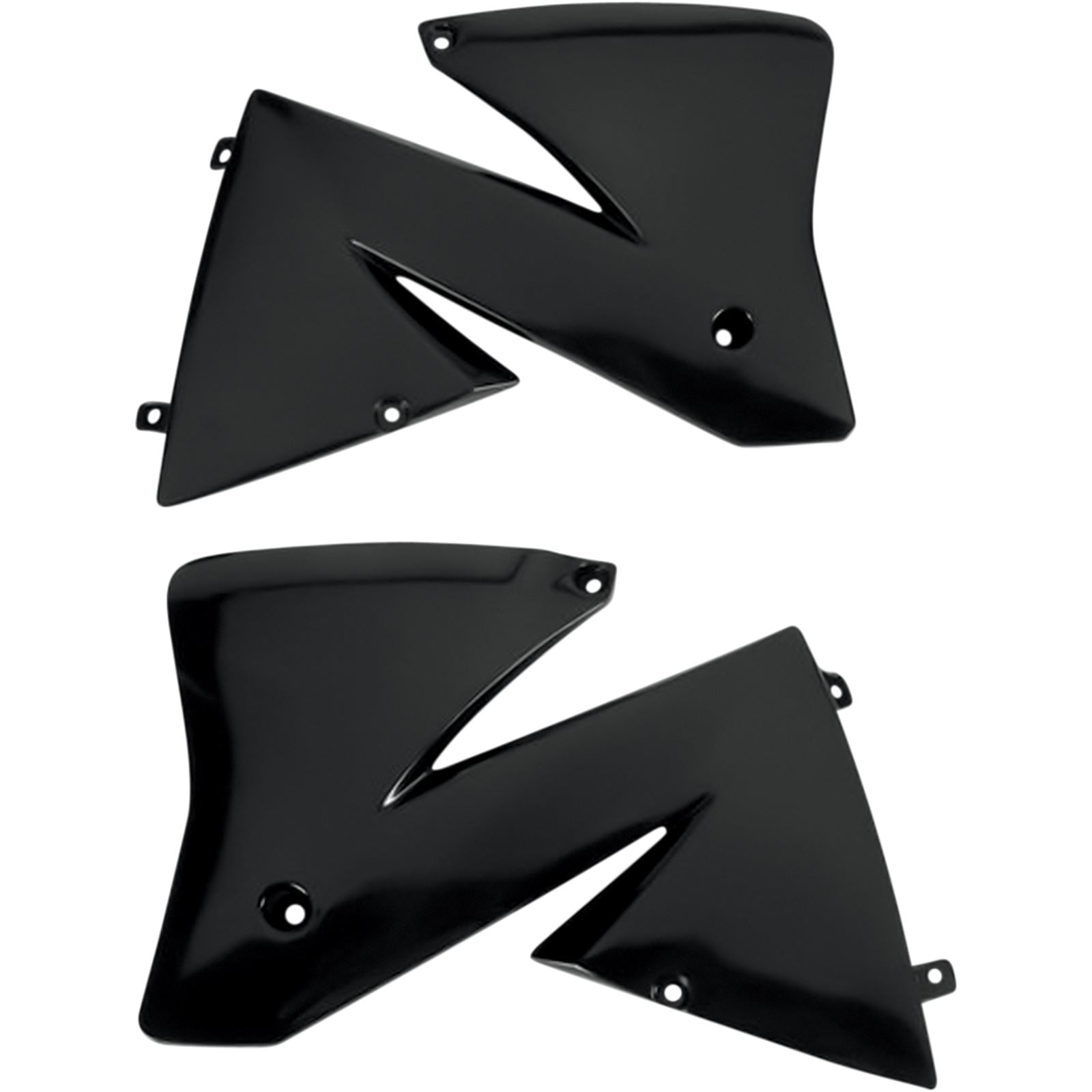 UFO Plastics Radiator Shrouds - EXC - Black [MPN: KT03066001]_487133