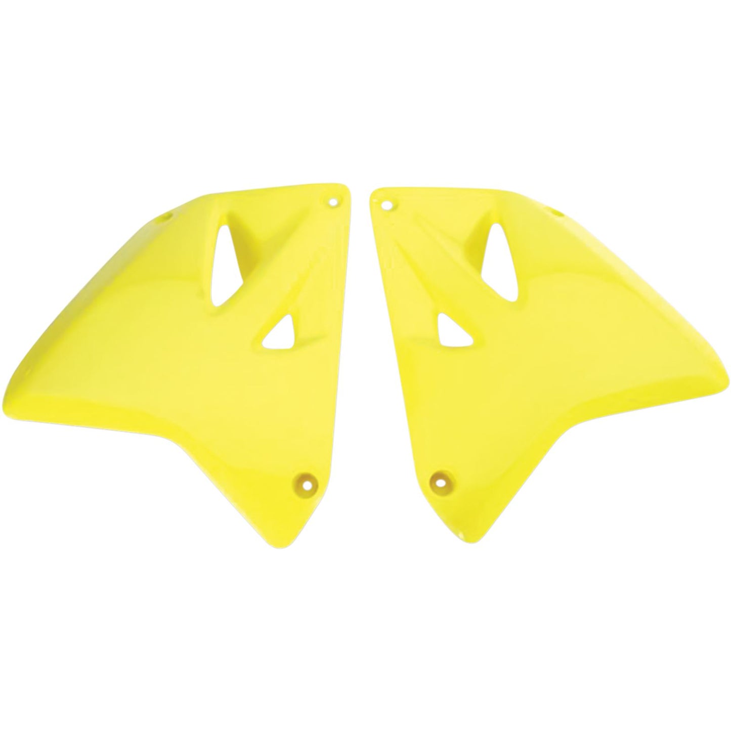 UFO Plastics Radiator Shrouds - Fluorescent Yellow - RM 125/250 [MPN: SU03987102]_487108
