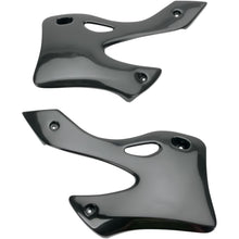 UFO Plastics Radiator Shroud - KX 125/250 '99-02 - Black [MPN: KA03720001]_487092