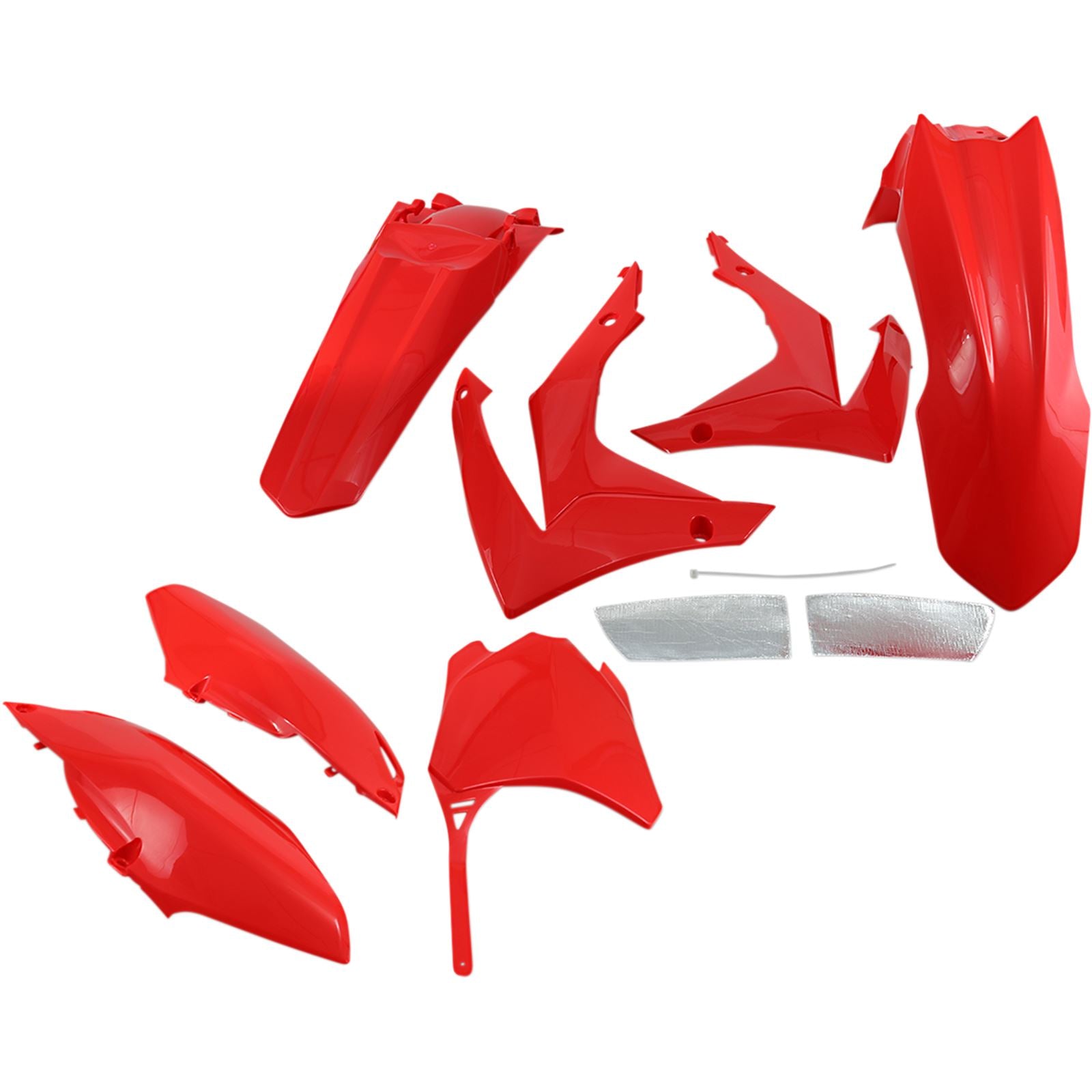 UFO Plastics Replacement Body Kit - Red/White - '14-'17 CRF250R/'13-'16 CRF450R [MPN: HOKIT116070]_488125