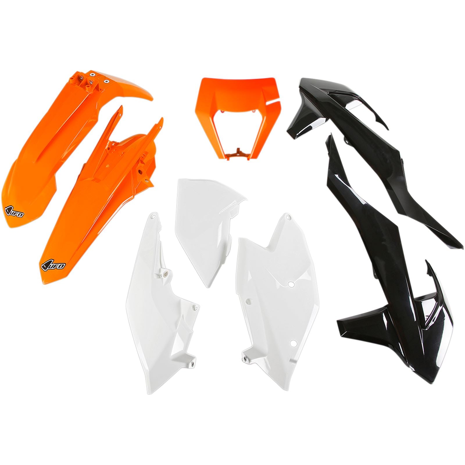 UFO Plastics Body Kit - Orange/White - EXC - '18 [MPN: KTKIT523999W]_488104