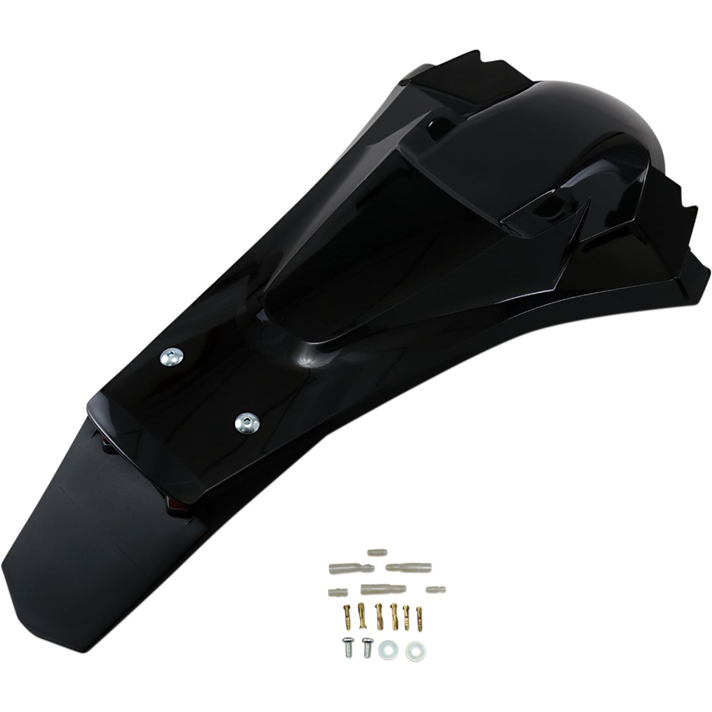 UFO Plastics Enduro Rear Fender with Light - Black [MPN: HU03388001]_488085