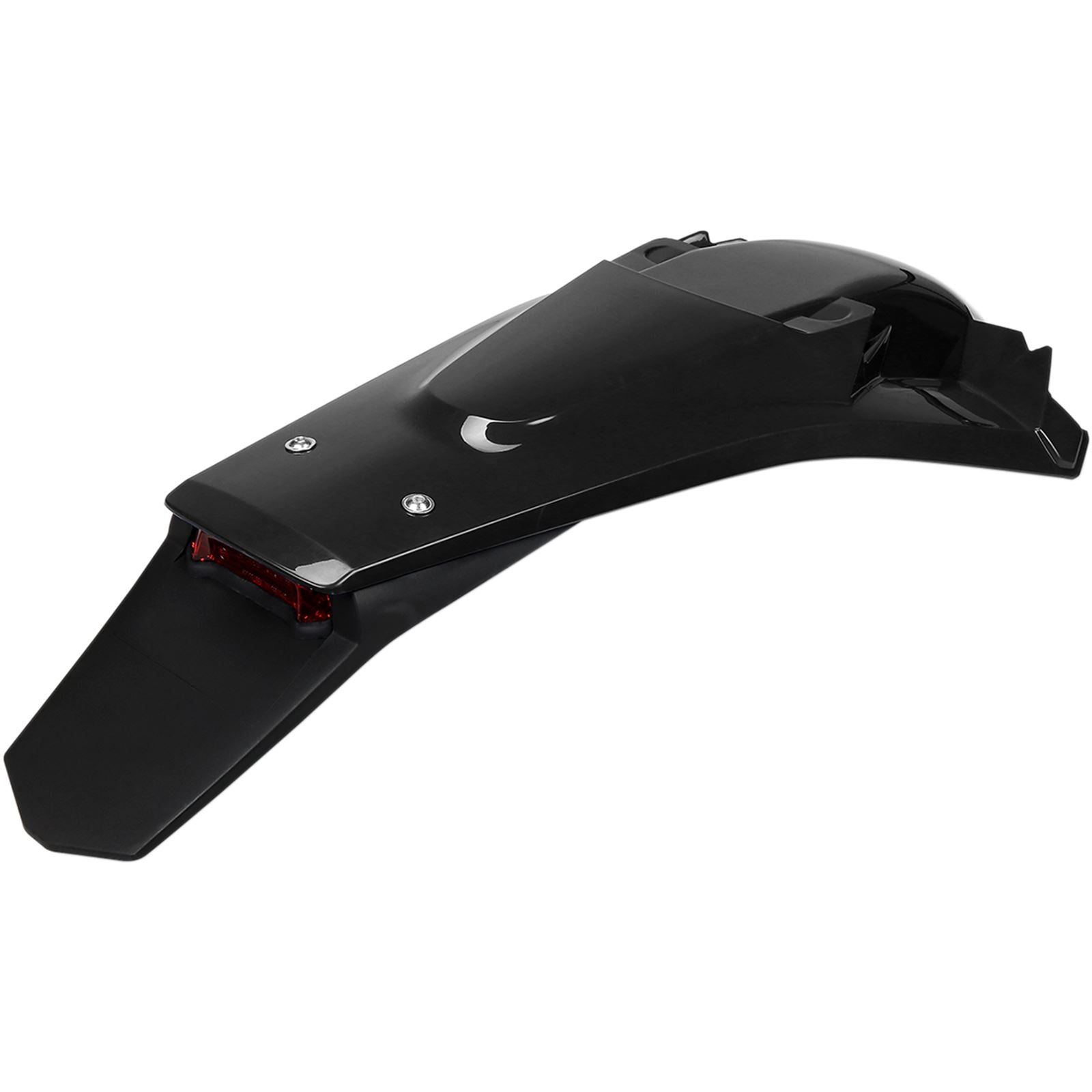 UFO Plastics Enduro Rear Fender with Light - Black [MPN: HU03388001]_488086