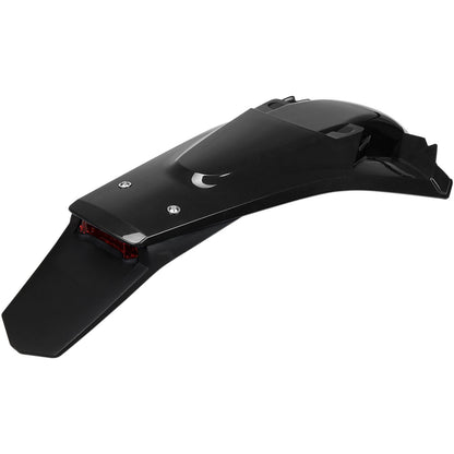 UFO Plastics Enduro Rear Fender with Light - Black [MPN: HU03388001]_488086