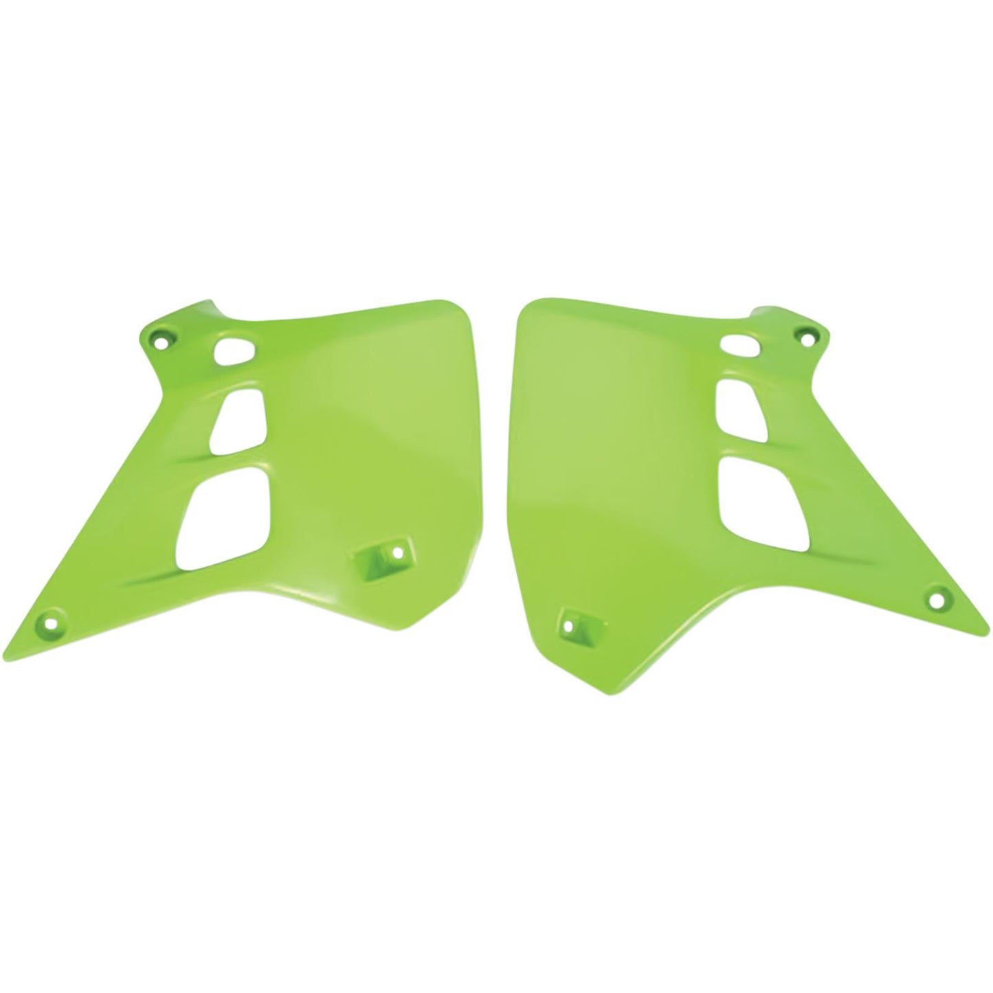 UFO Plastics Radiator Shroud - KX 125 90-91 - Green [MPN: KA02728026]_487084