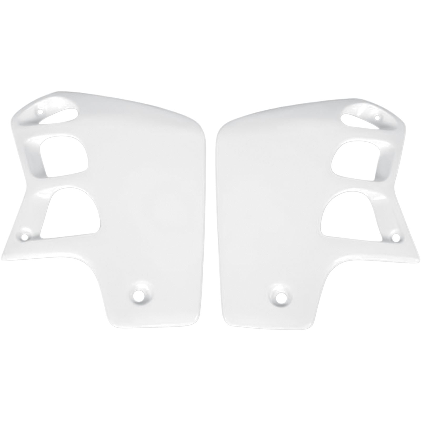UFO Plastics Radiator Covers - CR 500 '89-00 - White [MPN: HO02620041]_487058
