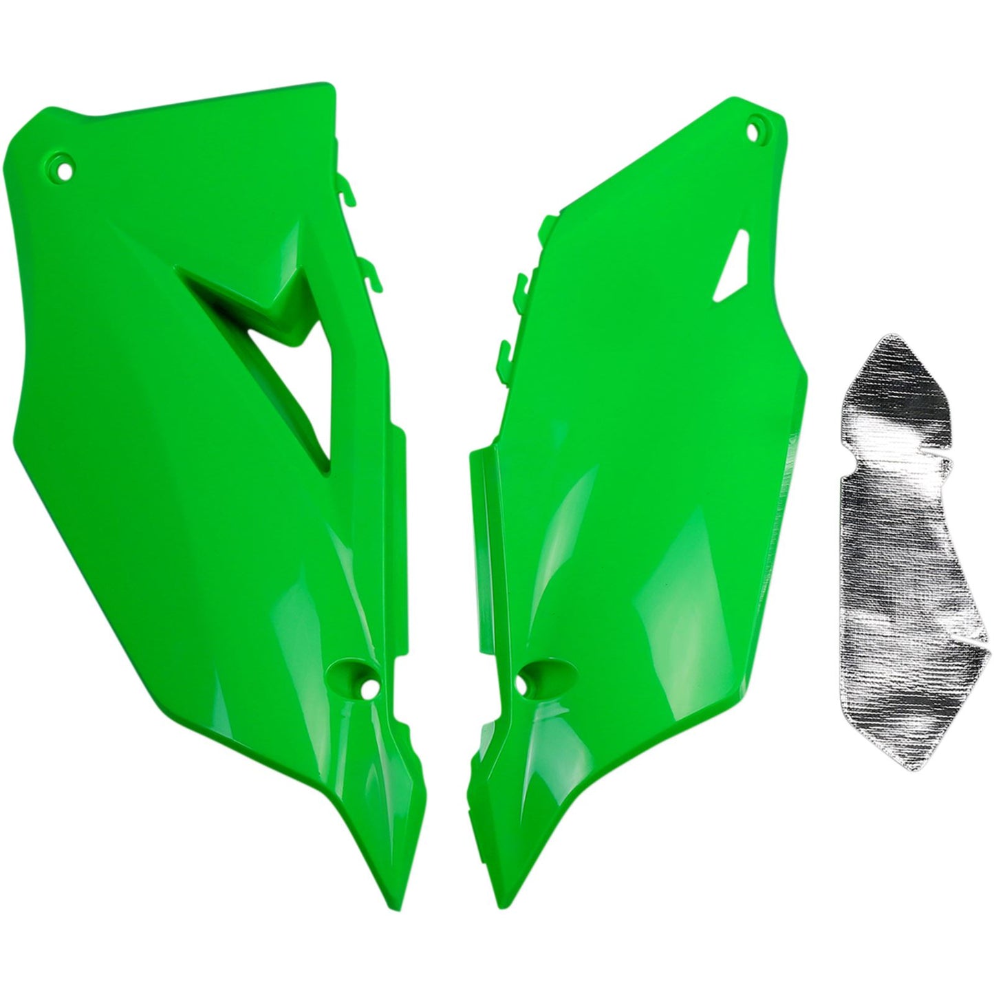 UFO Plastics Side Panels - KX 450 F - Fluorescent Green [MPN: KA04752AFLU]_486808