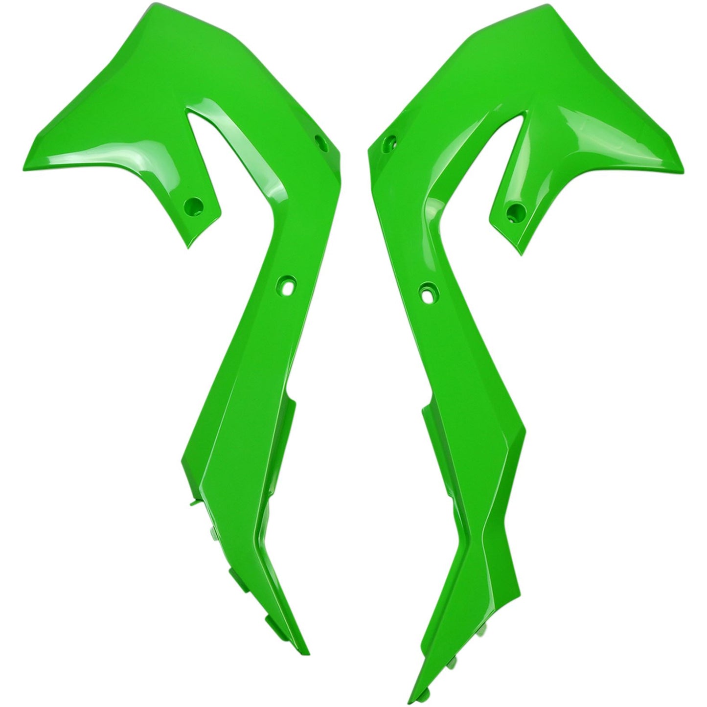 UFO Plastics Radiator Shroud - KX 450 F - Green [MPN: KA04751026]_486802