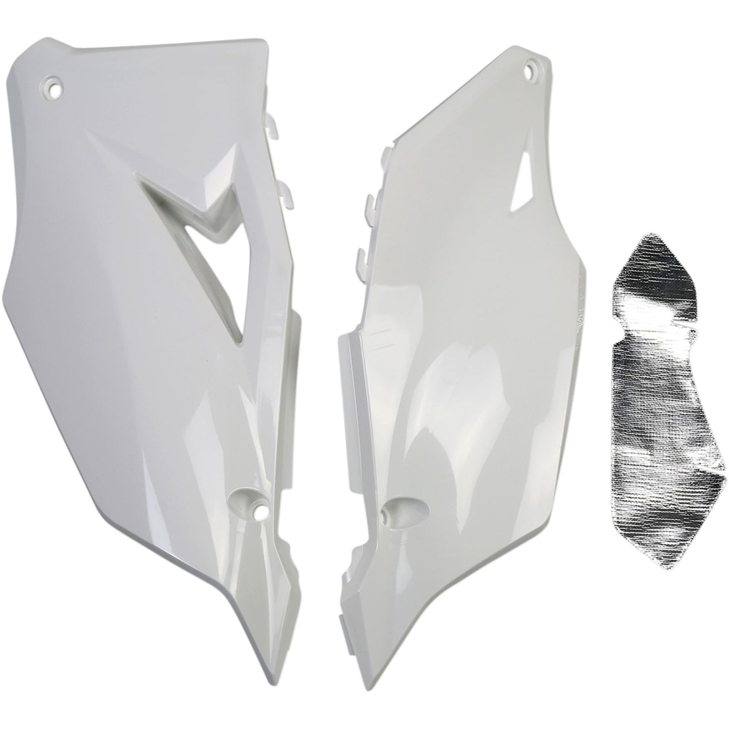 UFO Plastics Side Panels - KX 450 F - White [MPN: KA04752047]_486807
