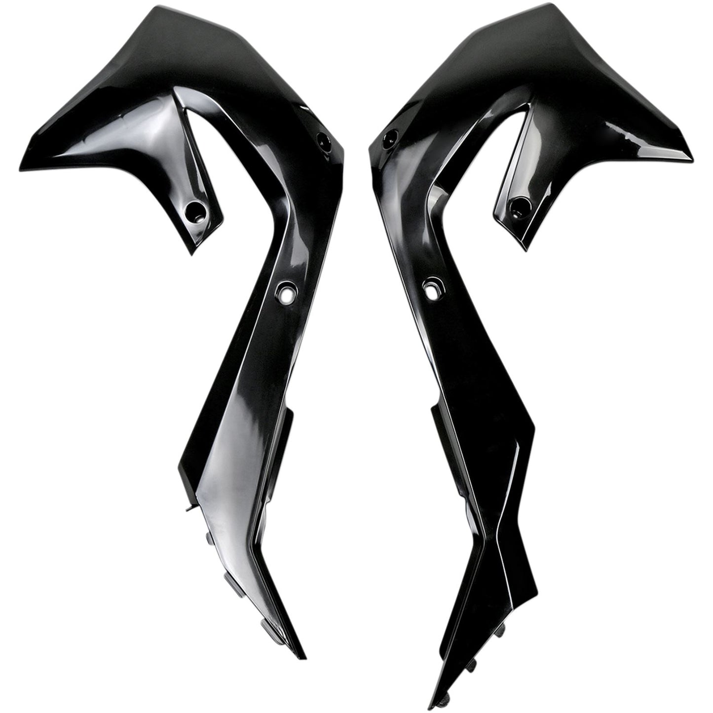 UFO Plastics Radiator Shroud - KX 450 F - Black [MPN: KA04751001]_486801