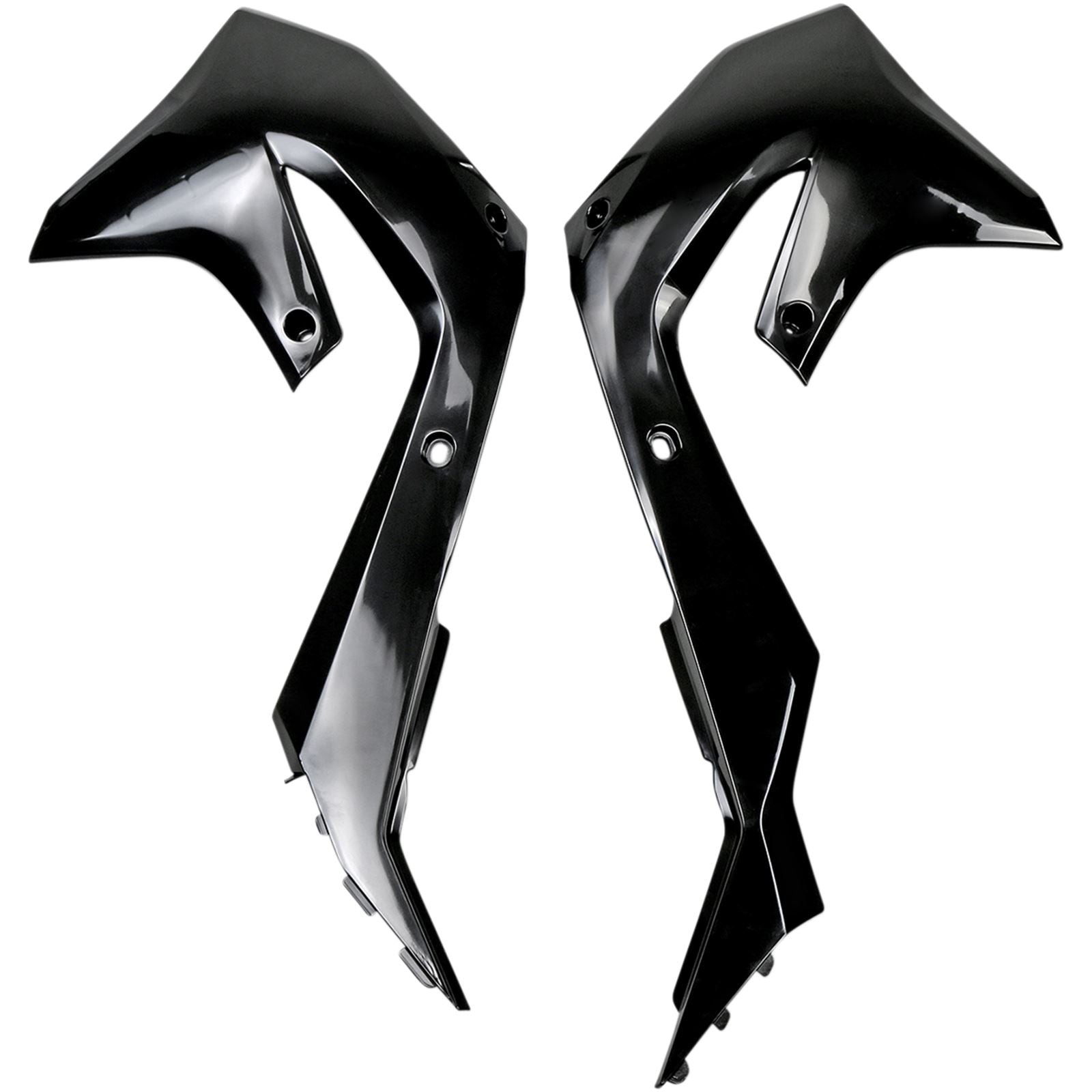 UFO Plastics Radiator Shroud - KX 450 F - Black [MPN: KA04751001]_486801