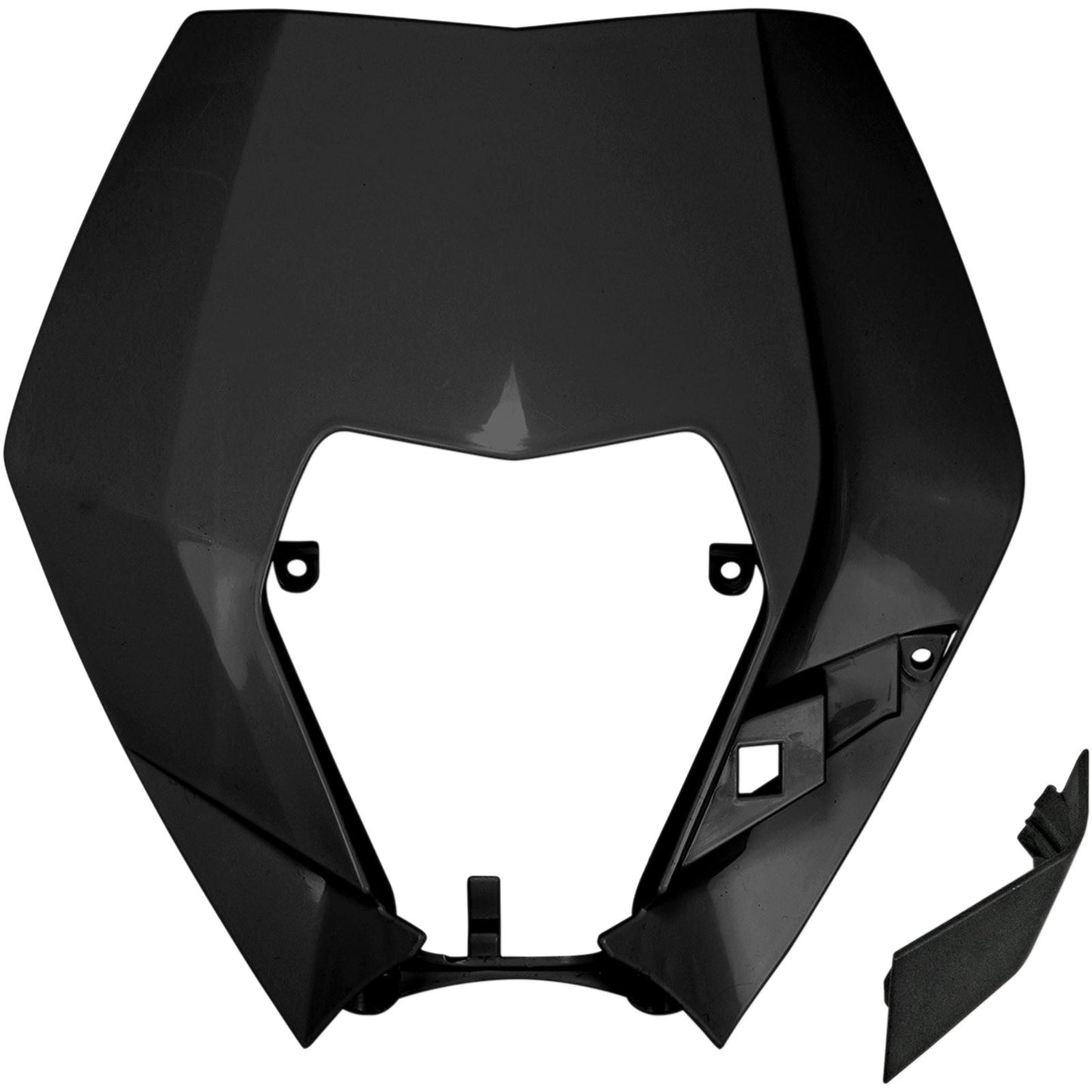 UFO Plastics Headlight Plastic - Black for KTM [MPN: KT04090001]_486789