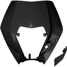 UFO Plastics Headlight Plastic - Black for KTM [MPN: KT04090001]_486789