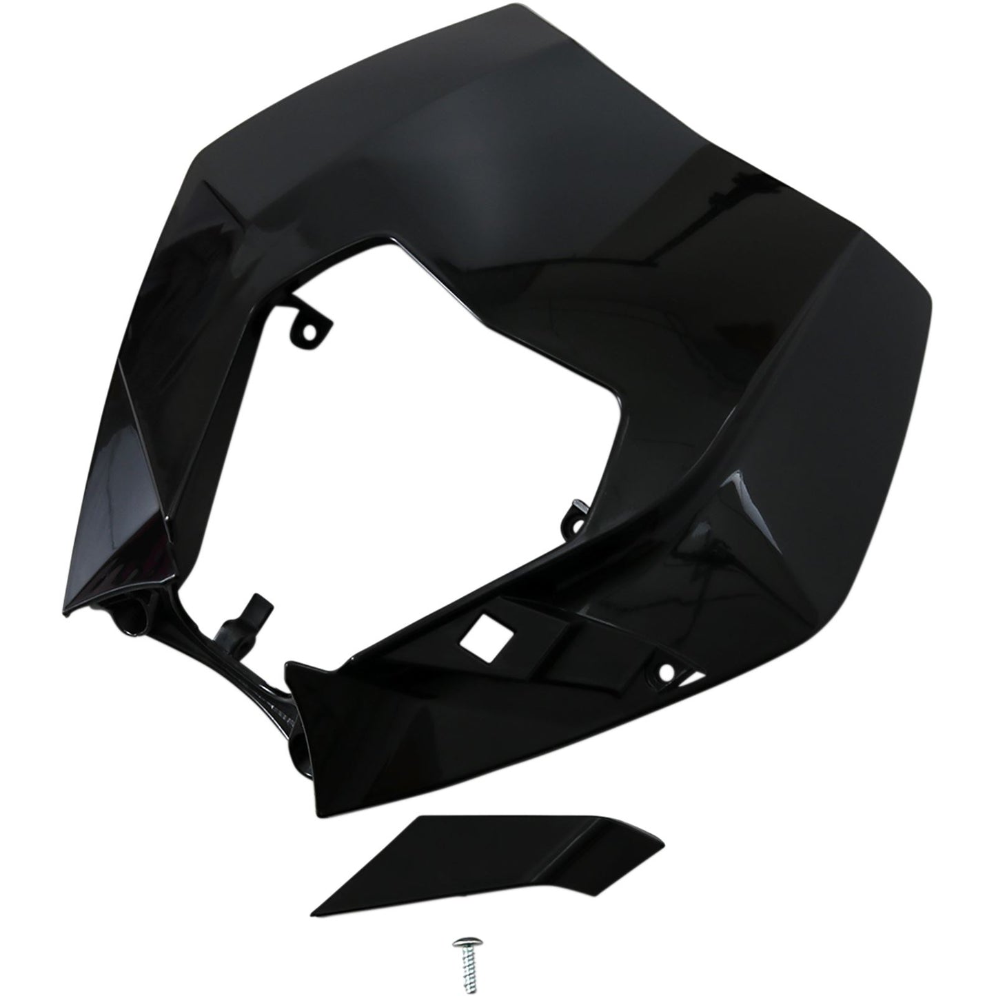 UFO Plastics Headlight Plastic - Black for KTM [MPN: KT04090001]_486790
