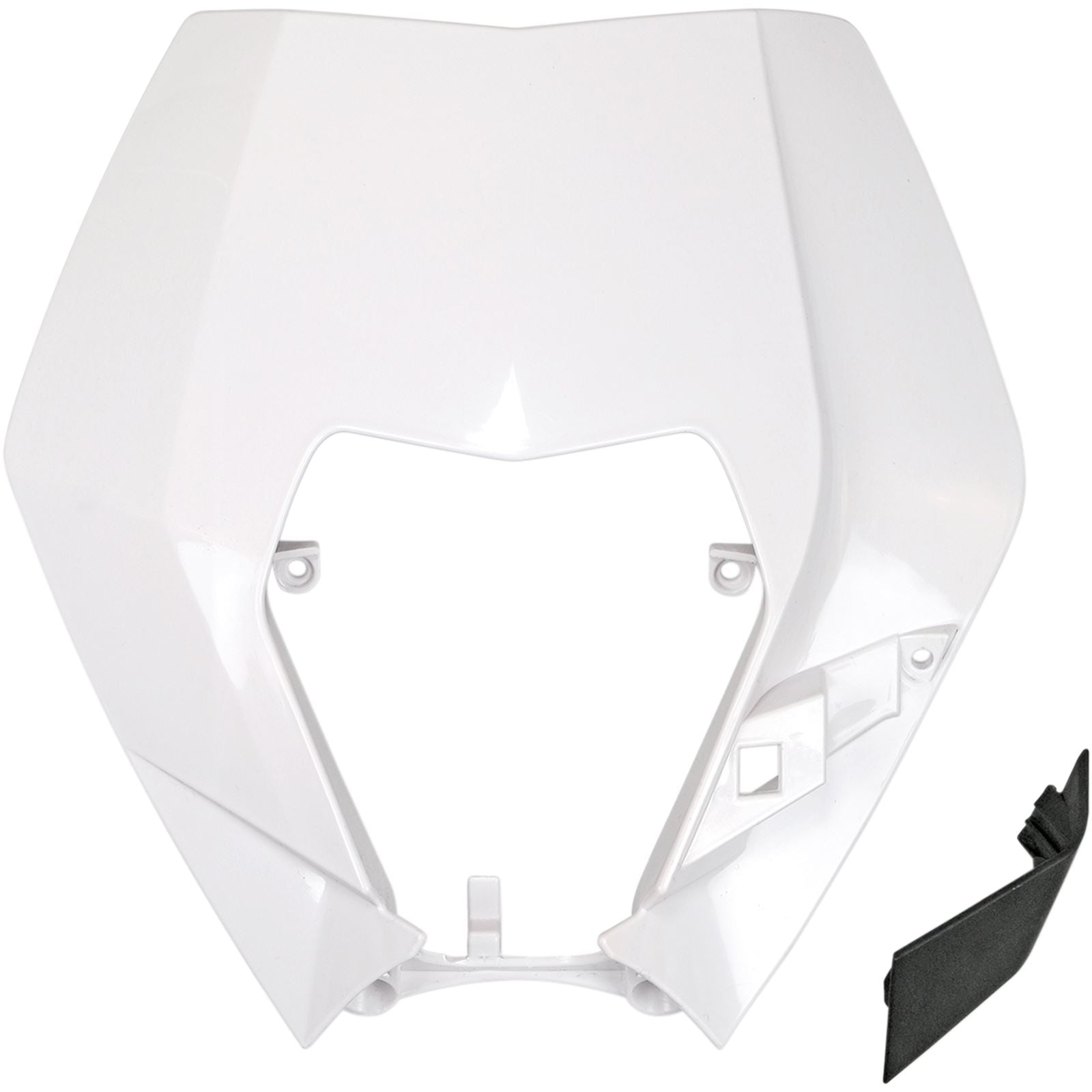UFO Plastics Headlight Plastic - White for KTM [MPN: KT04090047]_486791