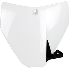 UFO Plastics Front Number Plate - White for Husqvarna [MPN: HU03355041]_486603