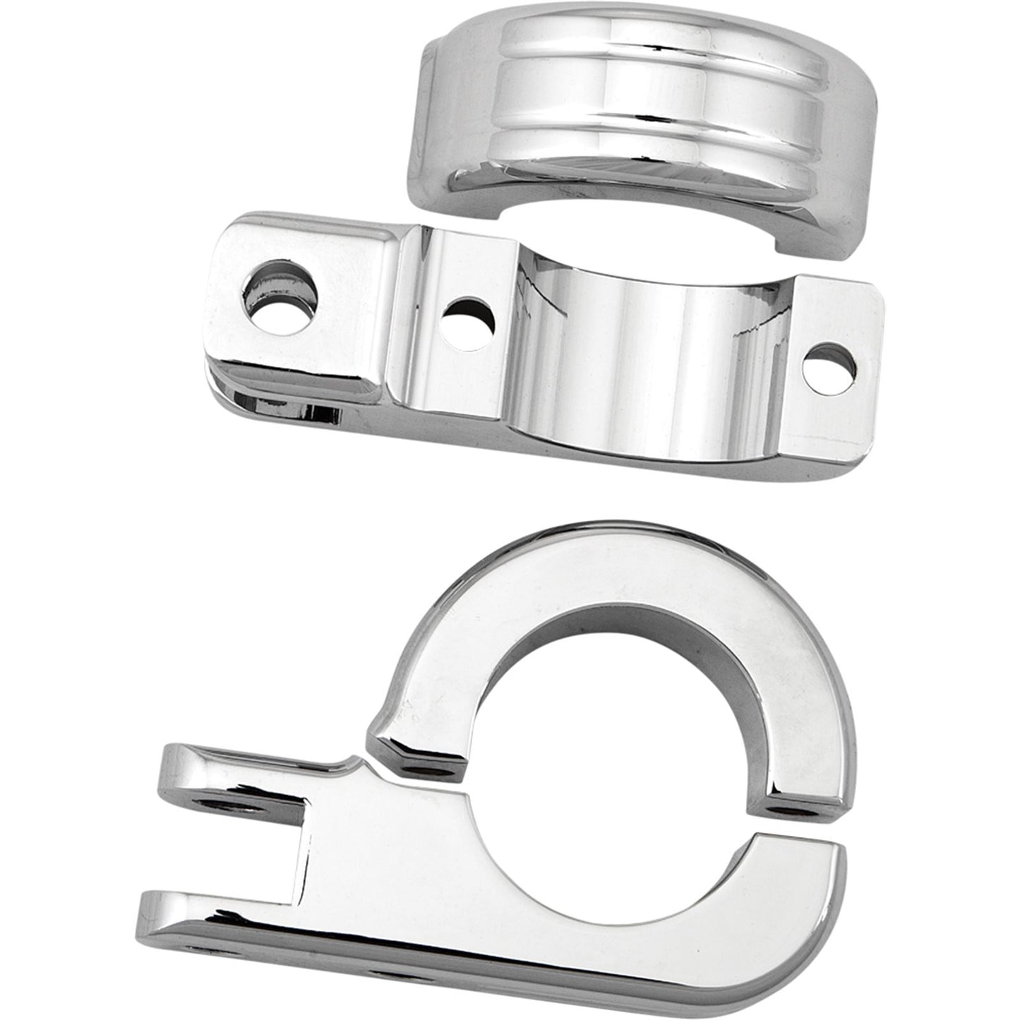Harddrive Footpegs  Mount Clamps 1.5" Bar Chrome  P77-6005_240224