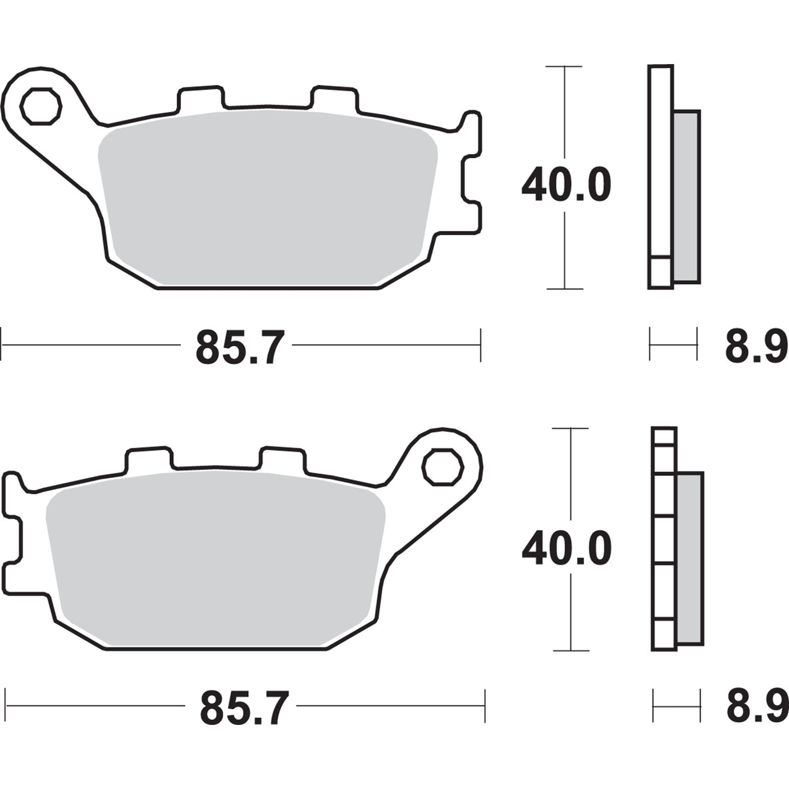 SBS HF Brake Pads [MPN: 657HF]_471436