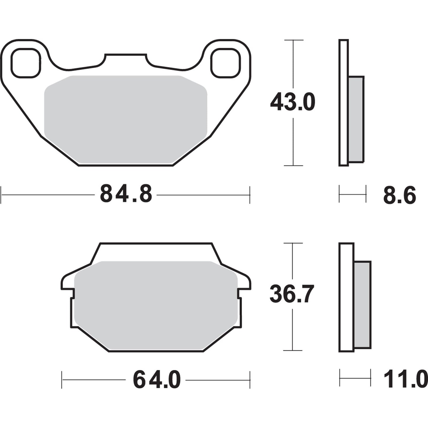 SBS HF Brake Pads [MPN: 749HF]_471410
