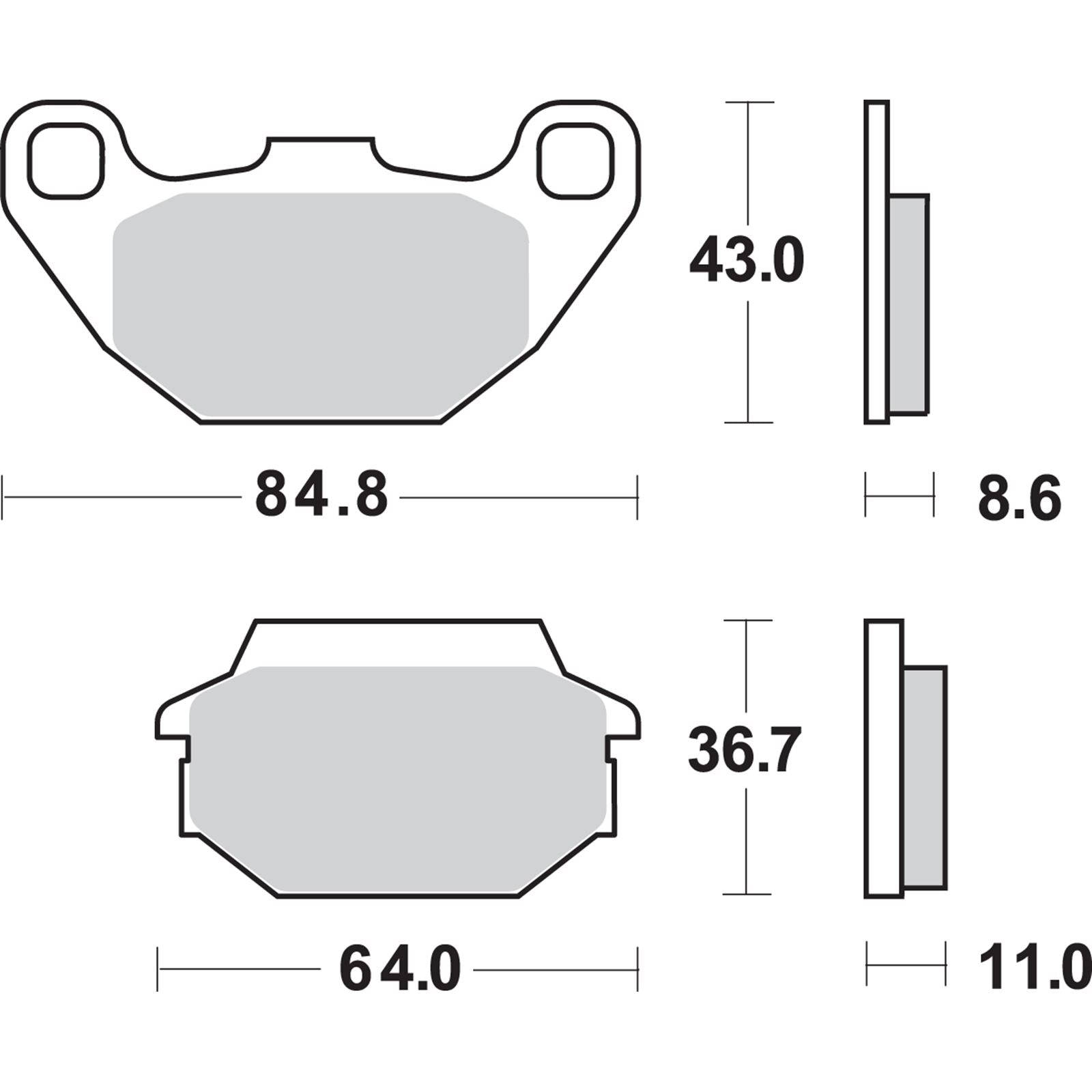 SBS HF Brake Pads [MPN: 749HF]_471410