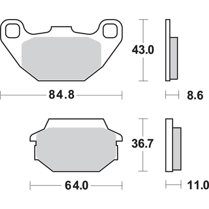 SBS HF Brake Pads [MPN: 749HF]_471410
