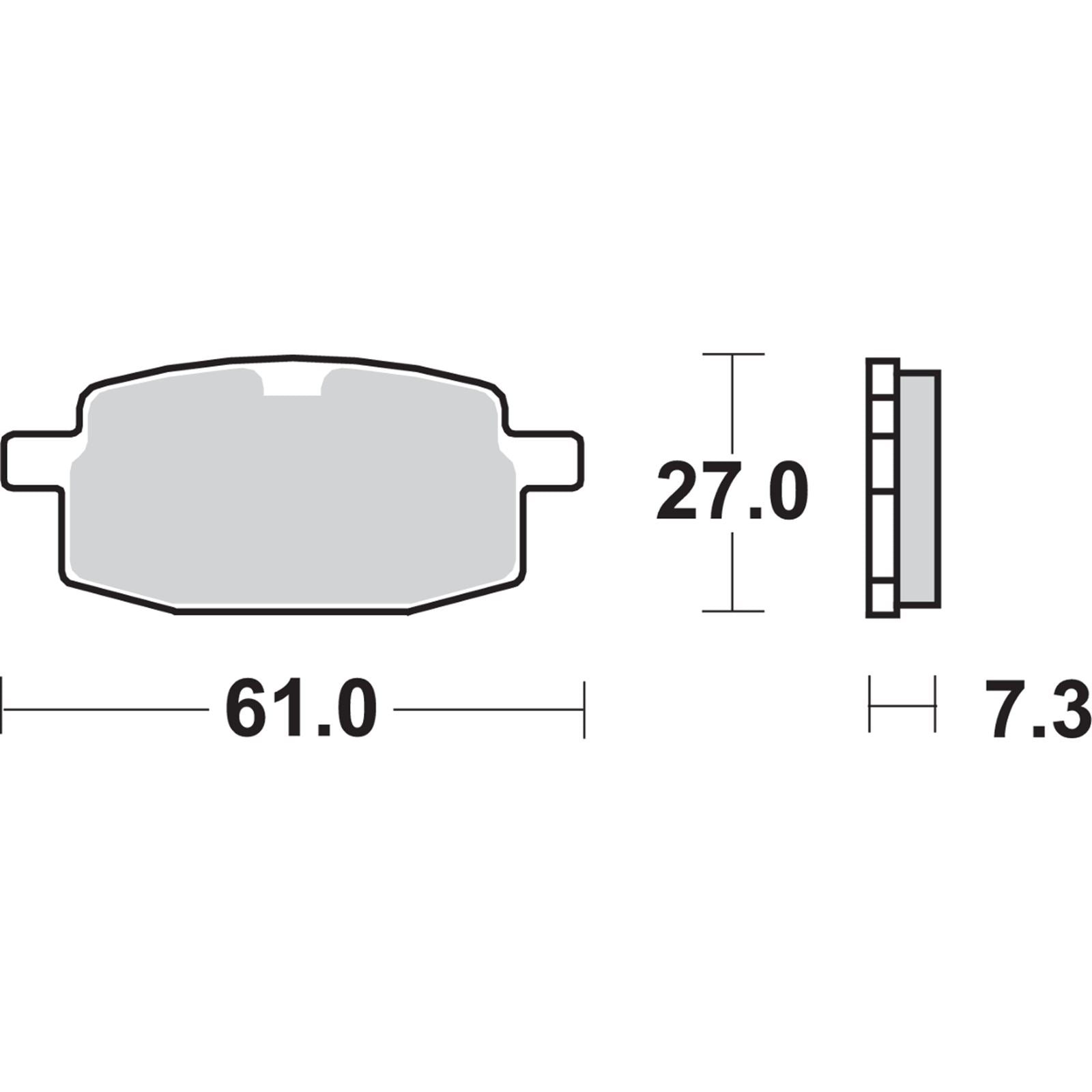 SBS HF Brake Pads - Kymco [MPN: 619HF]_471419