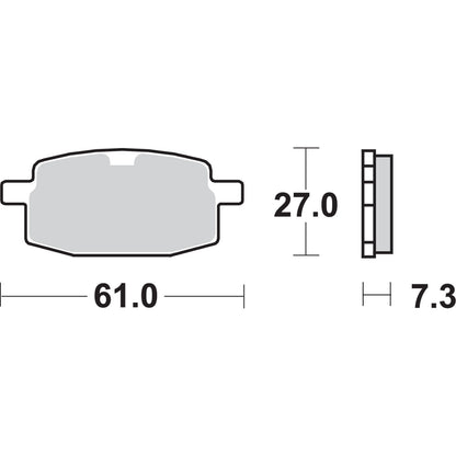 SBS HF Brake Pads - Kymco [MPN: 619HF]_471419