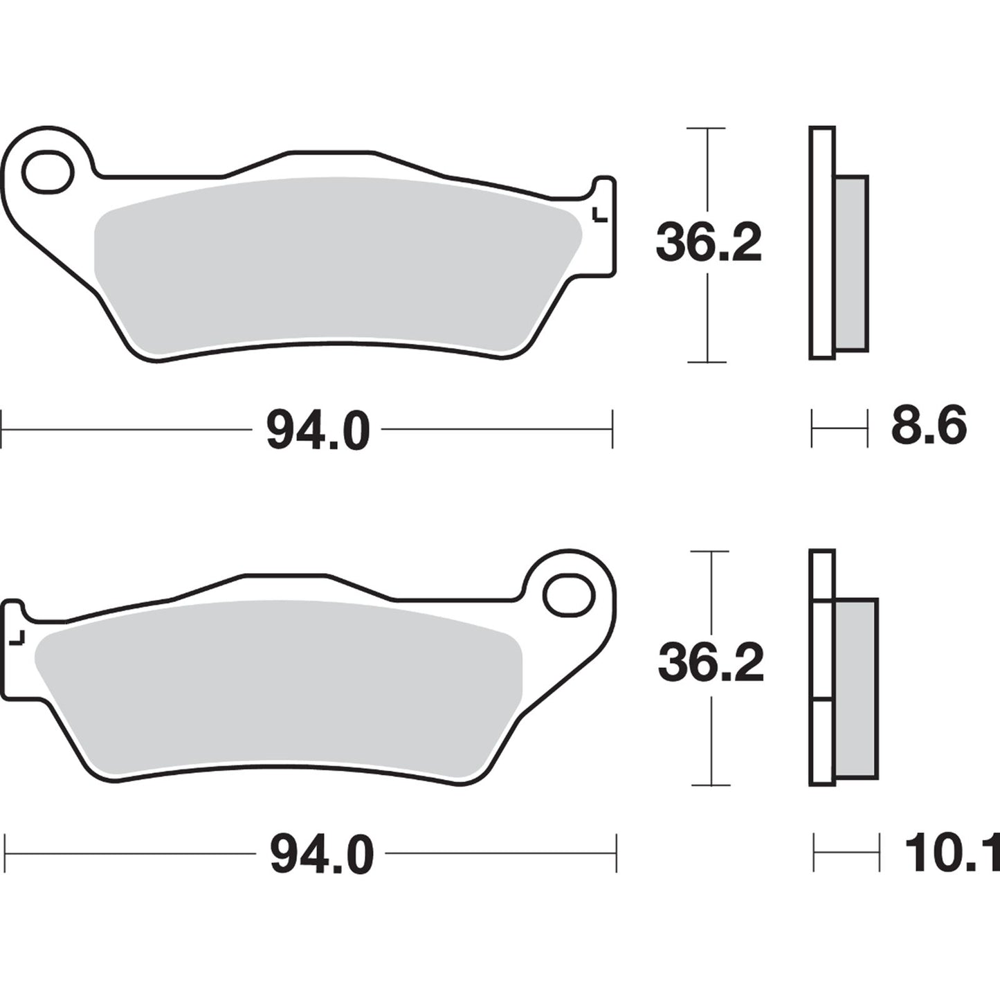 SBS LS Brake Pads - for Yamaha - 742LS [MPN: 742LS]_471389