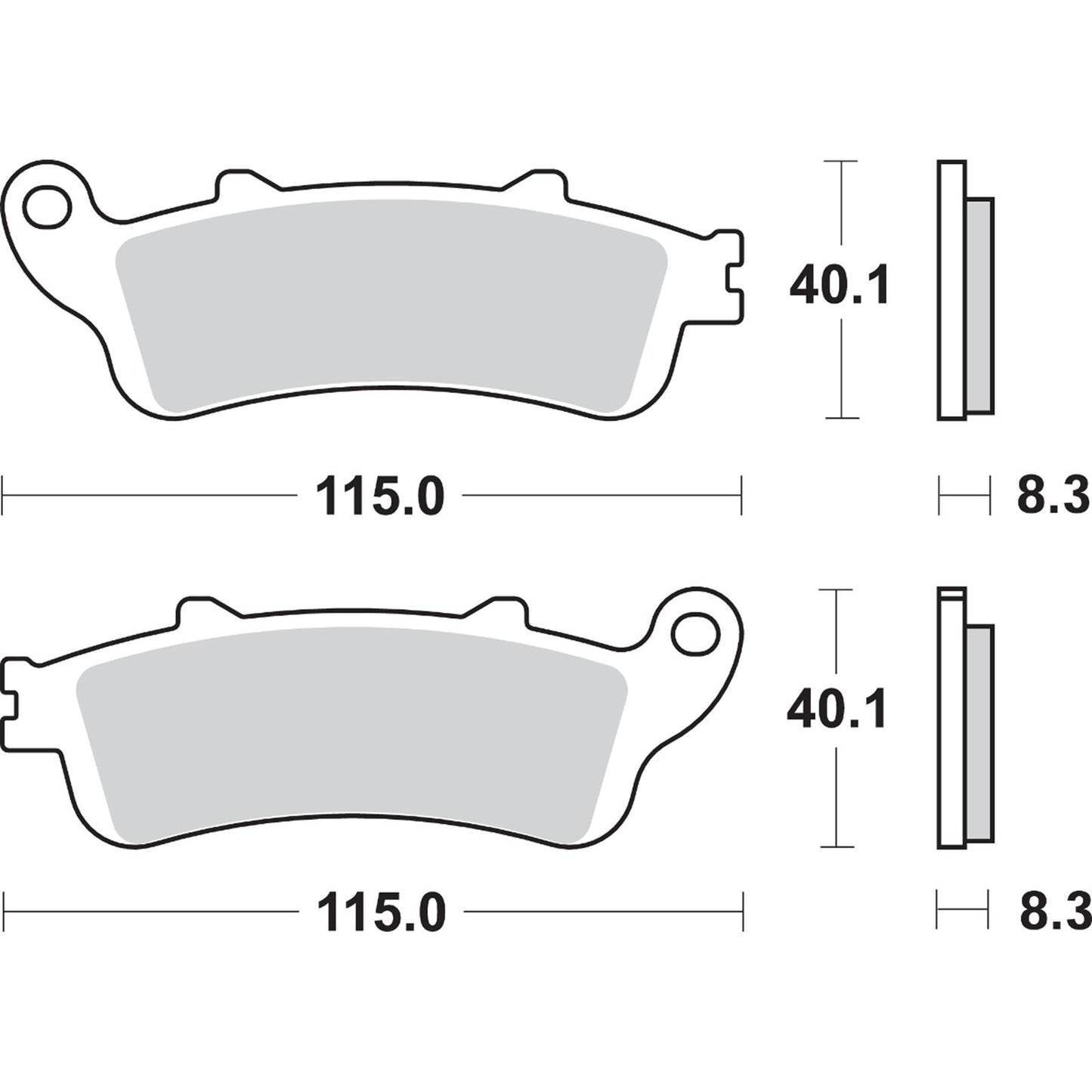SBS LS Brake Pads for Honda - 736LS [MPN: 736LS]_471393