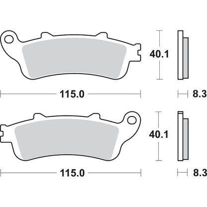 SBS LS Brake Pads for Honda - 736LS [MPN: 736LS]_471393