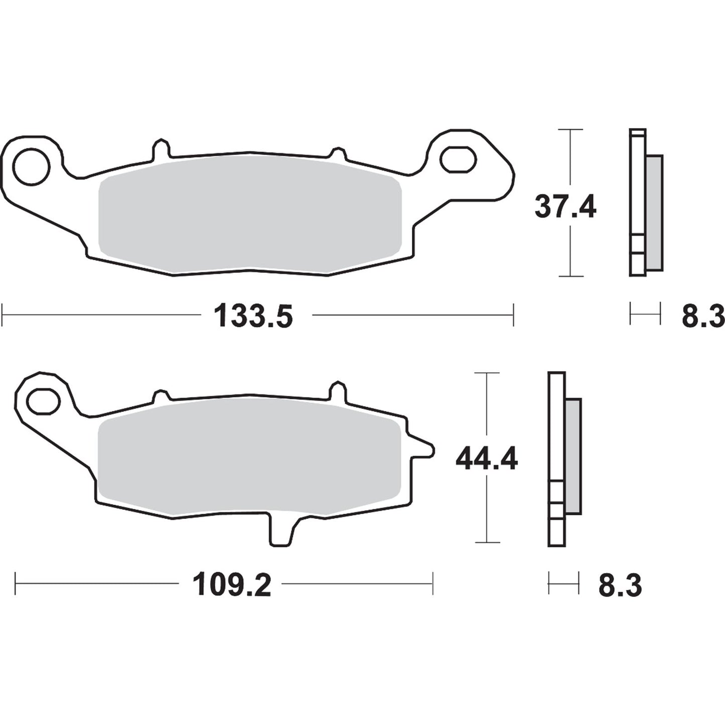 SBS HS Brake Pads - V-Strom - 705HS [MPN: 705HS]_471367