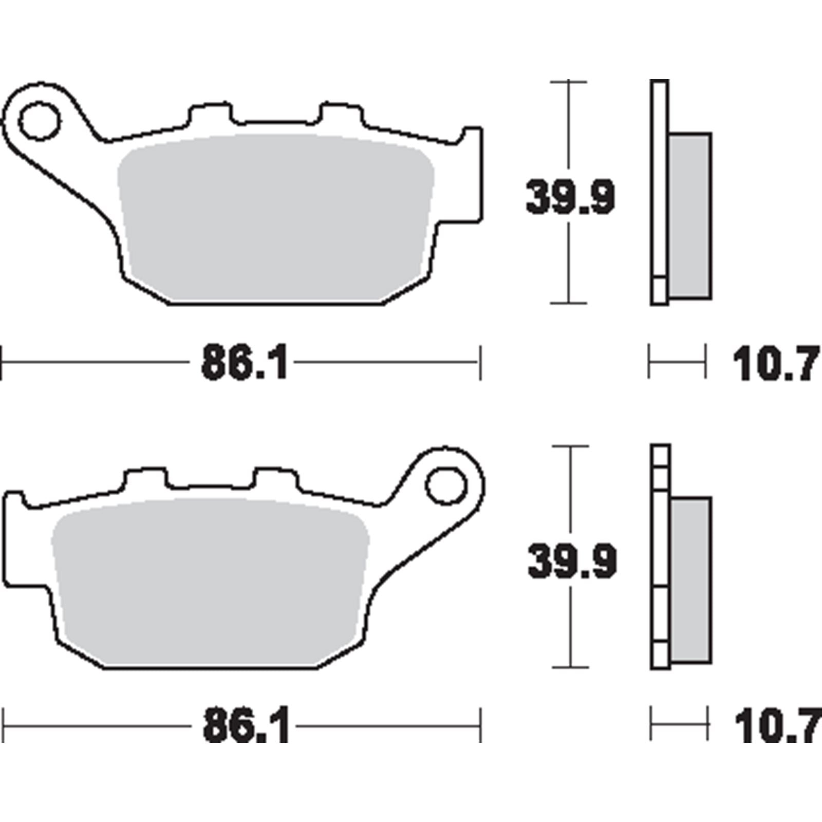SBS LS Brake Pads - 614LS [MPN: 614LS]_471372